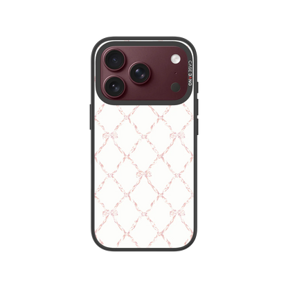 Plaid Bow Snap-On Phone Case — iPhone 18 Pro — Complete Case Set