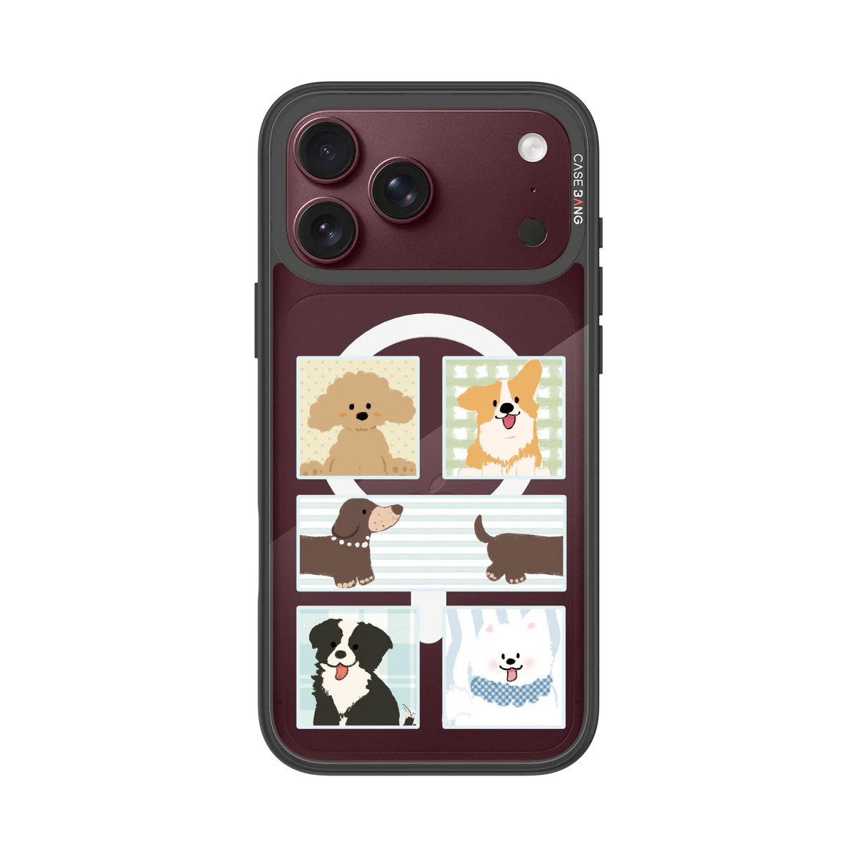 Puppy Collage Snap-On Phone Case — iPhone 18 Pro Max — Complete Case Set