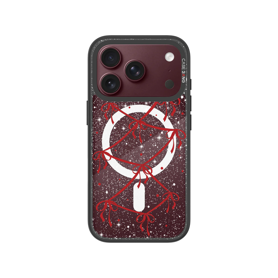 Ribbon Bow Snap-On Phone Case — iPhone 18 Pro — Complete Case Set