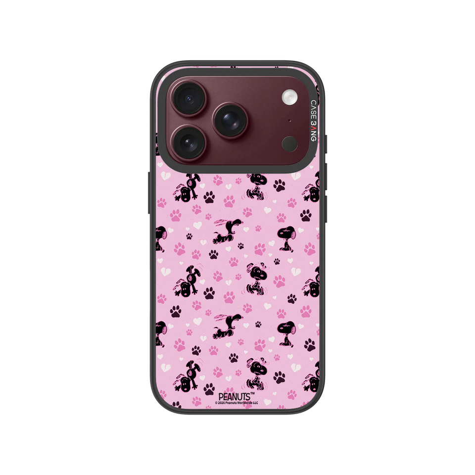 Snoopy Paw Prints Snap-On Phone Case — iPhone 18 Pro — Complete Case Set