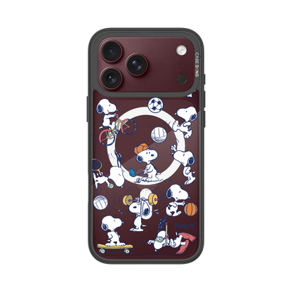 Snoopy Sports Party Snap-On Cover — iPhone 18 Pro Max — Complete Case Set