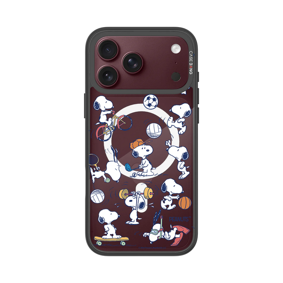 Snoopy Sports Party Snap-On Cover — iPhone 18 Pro Max — Complete Case Set