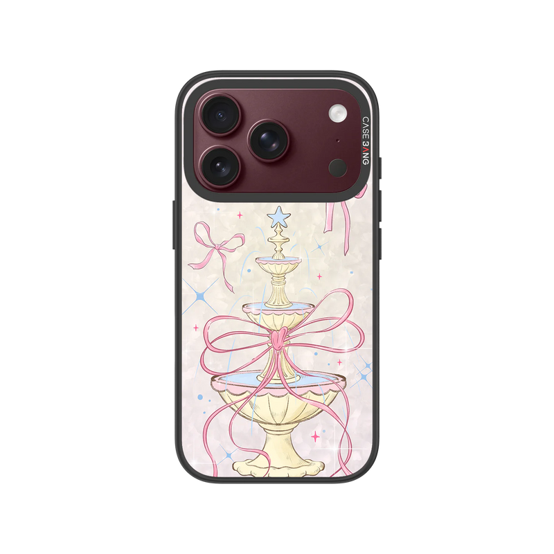 Fountain Bow Snap-On Phone Case — iPhone 18 Pro — Complete Case Set