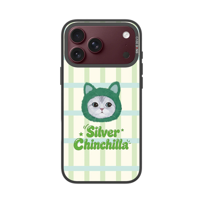 Silver Chinchilla Snap-On Phone Case — iPhone 18 Pro Max — Complete Case Set