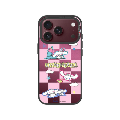 Checkered Cinnamoroll Snap-On Phone Case — iPhone 18 Pro — Complete Case Set
