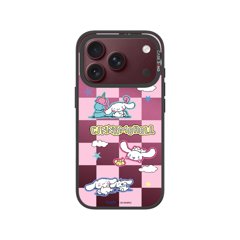 Checkered Cinnamoroll Snap-On Phone Case — iPhone 18 Pro — Complete Case Set