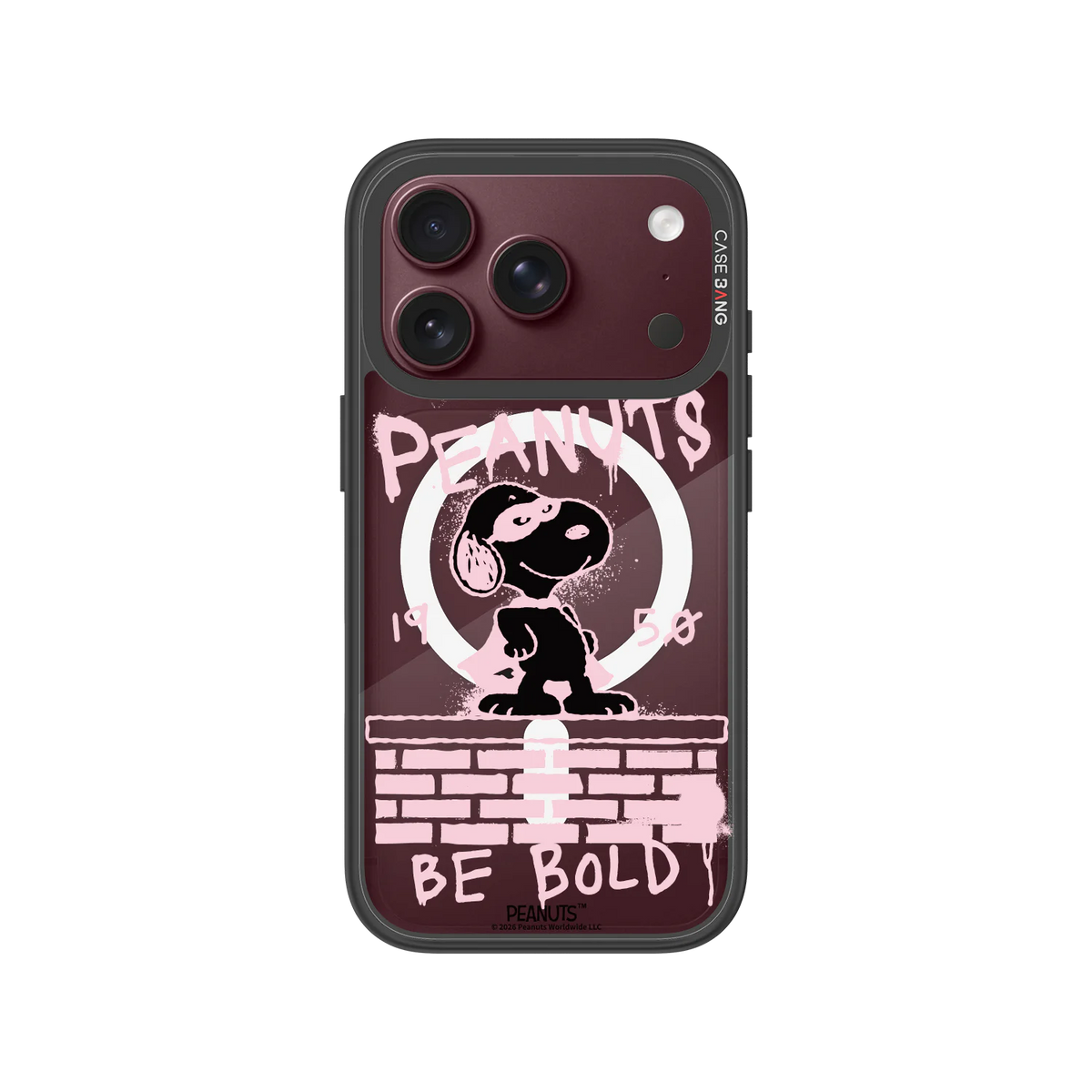 Be Bold Snoopy Snap-On Phone Case — iPhone 18 Pro — Complete Case Set