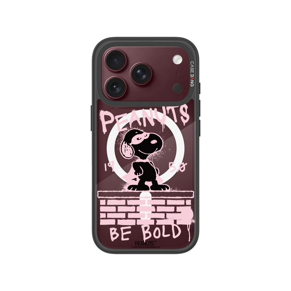 Be Bold Snoopy Snap-On Phone Case — iPhone 18 Pro — Complete Case Set