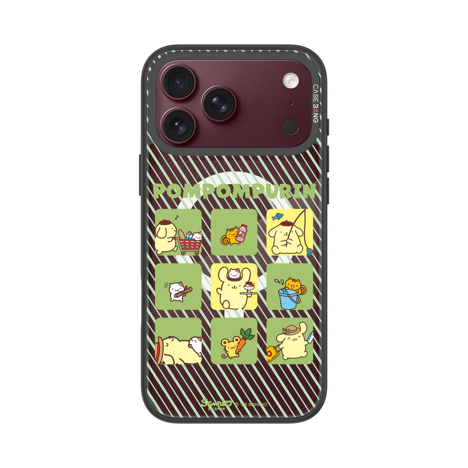 Pompom Spring Picnic Snap-On Phone Case — iPhone 18 Pro Max — Complete Case Set