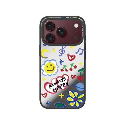 Happy Doodle Snap-On Phone Case — iPhone 18 Pro — Complete Case Set
