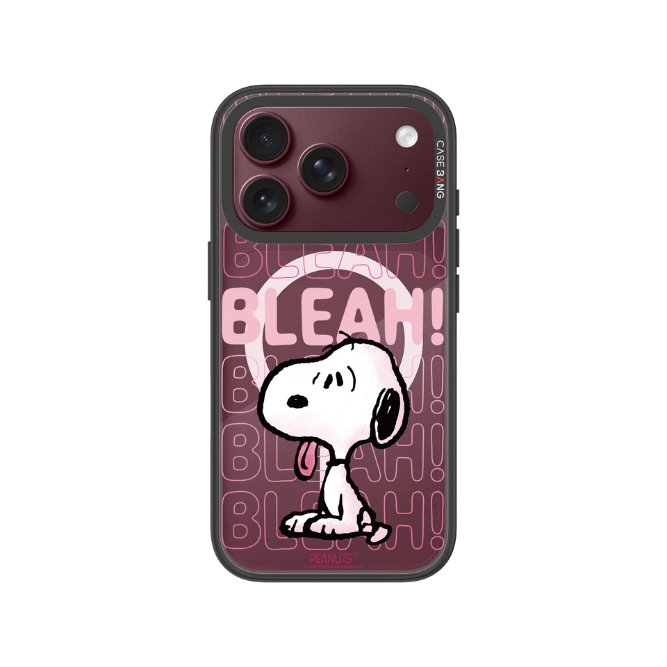 Snoopy Bleah Snap-On Phone Case — iPhone 18 Pro — Complete Case Set