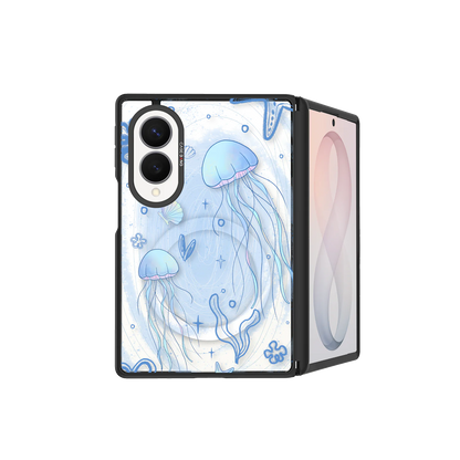 Jellyfish Dream Snap-On Phone Case — Galaxy Z Fold8 — Complete Case Set