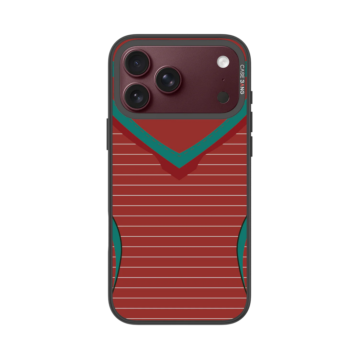 Red-Green Strikers Snap-On Phone Case — iPhone 18 Pro Max — Complete Case Set