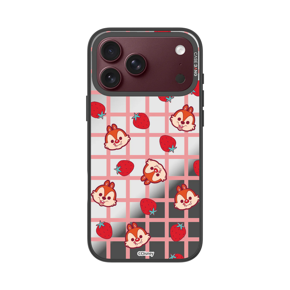 Strawberry Grid Chip Snap-On Phone Case — iPhone 18 Pro Max — Complete Case Set