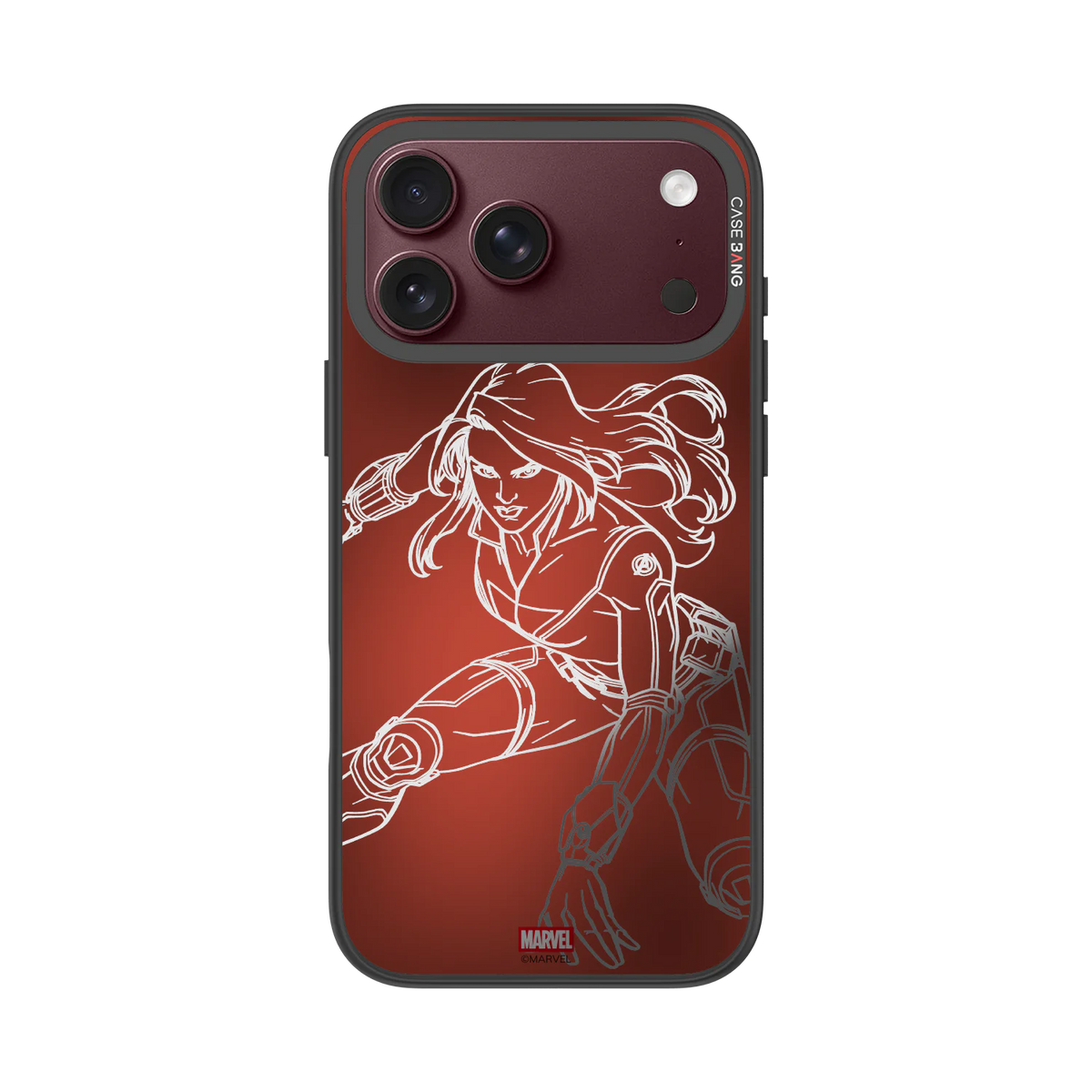 Black Widow Snap-On Phone Case — iPhone 18 Pro Max — Complete Case Set