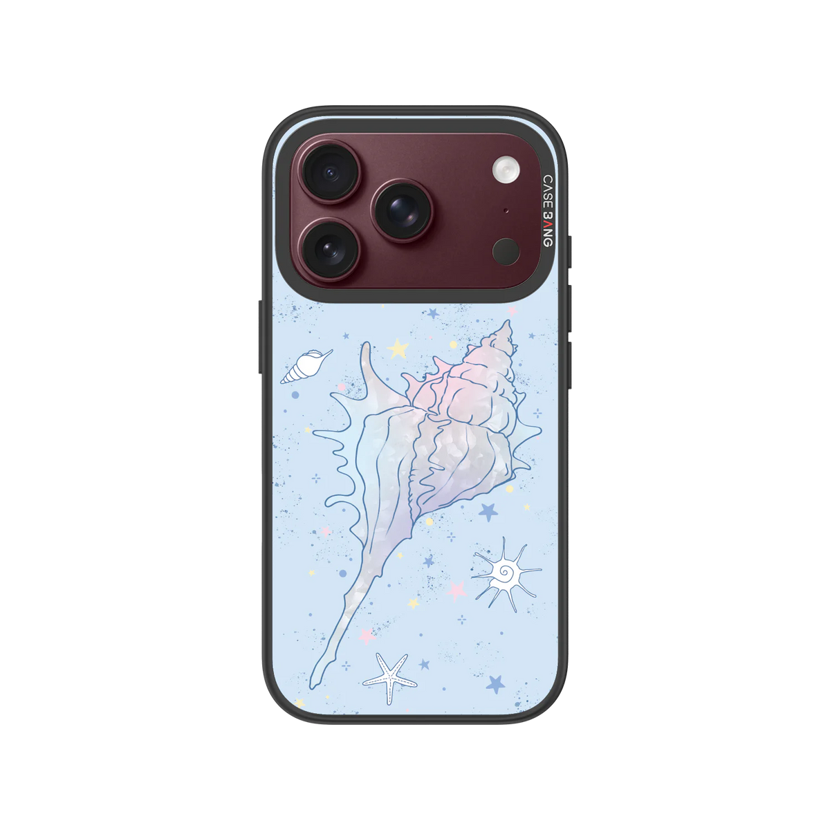 Spiral Conch Snap-On Phone Case — iPhone 18 Pro — Complete Case Set