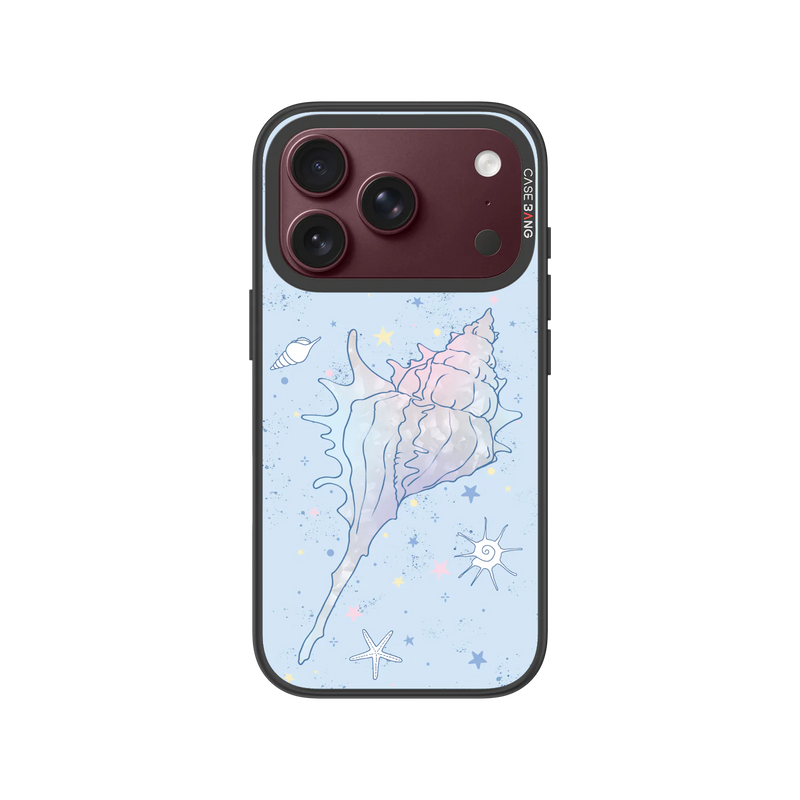 Spiral Conch Snap-On Phone Case — iPhone 18 Pro — Complete Case Set