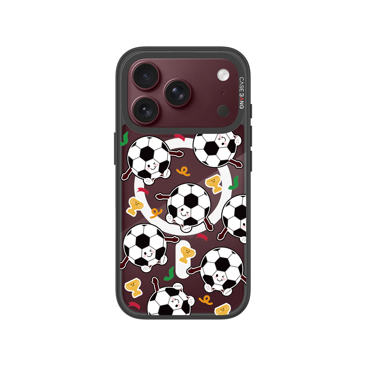 Vibrant Football Snap-On Phone Case — iPhone 18 Pro — Complete Case Set