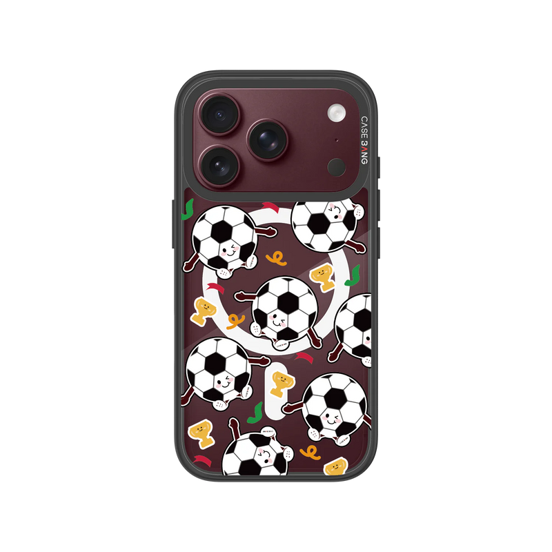Vibrant Football Snap-On Phone Case — iPhone 18 Pro — Complete Case Set