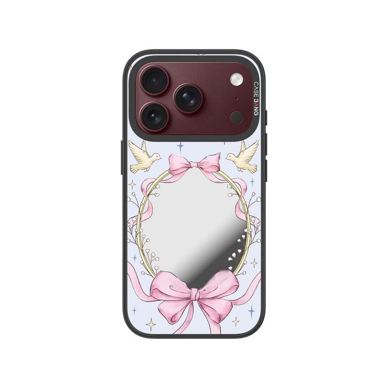 Magic Mirror Bow Snap-On Phone Case — iPhone 18 Pro — Complete Case Set