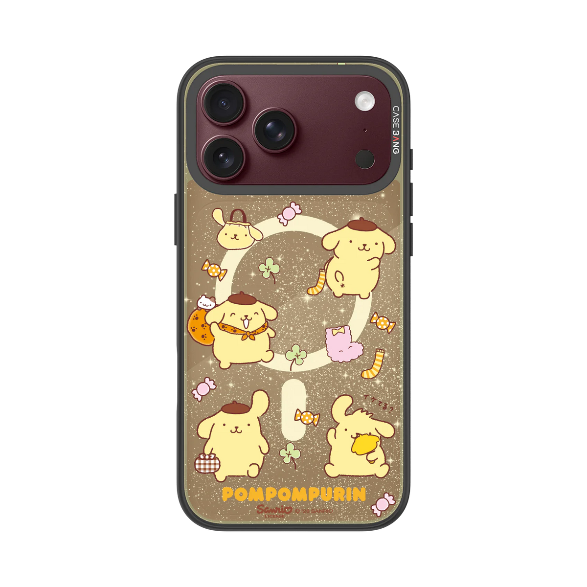 Happy Pompom Snap-On Phone Case — iPhone 18 Pro Max — Complete Case Set
