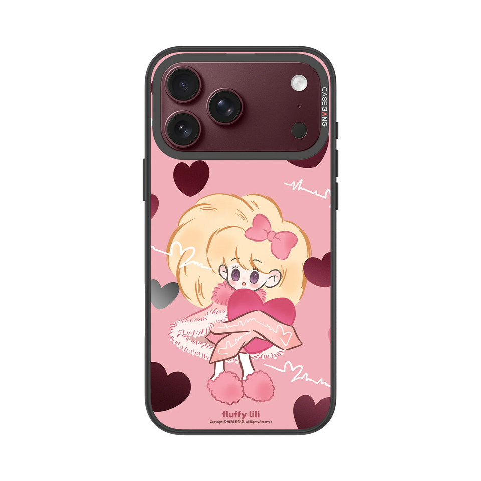 Pink Heart Hug Snap-On Phone Case — iPhone 18 Pro Max — Complete Case Set