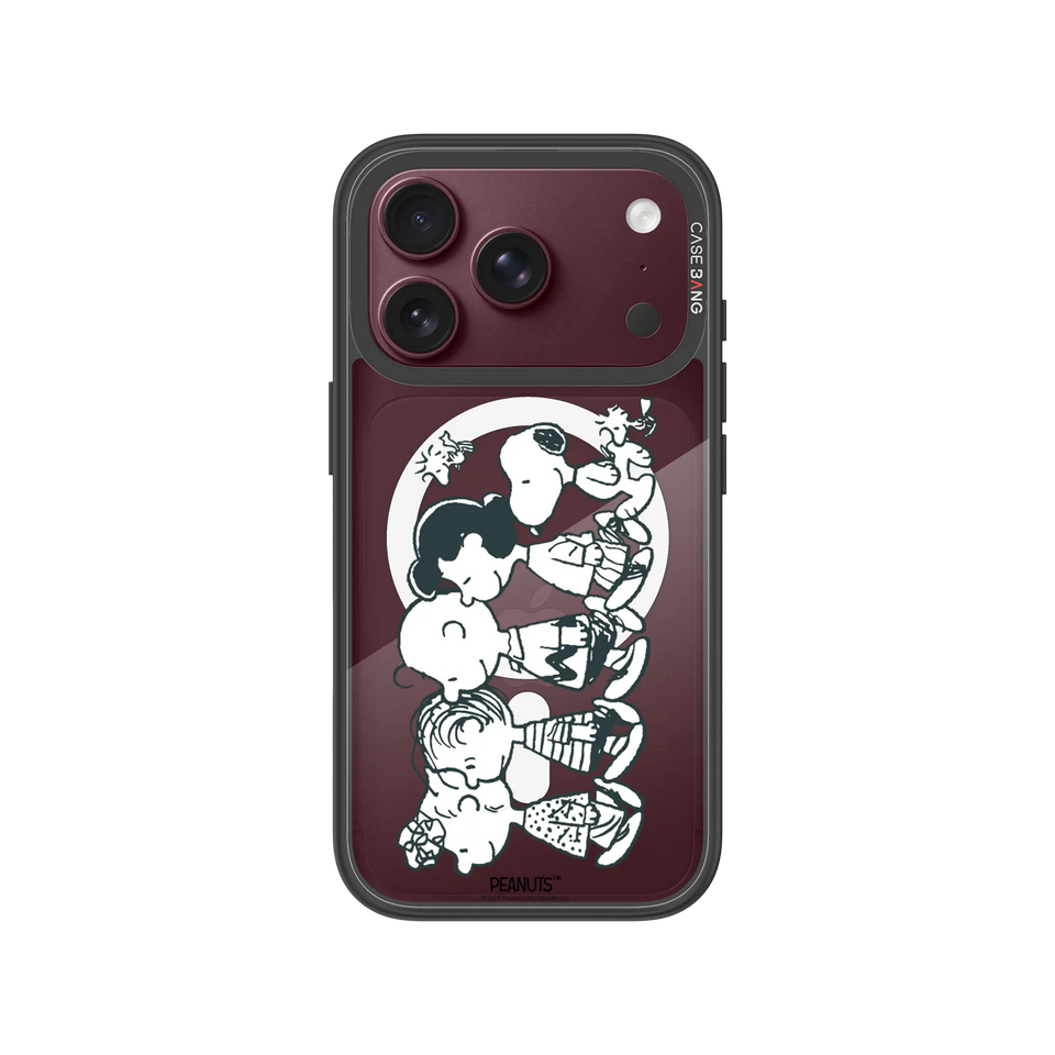 Snoopy Friends Sketch Snap-On Cover — iPhone 18 Pro — Complete Case Set