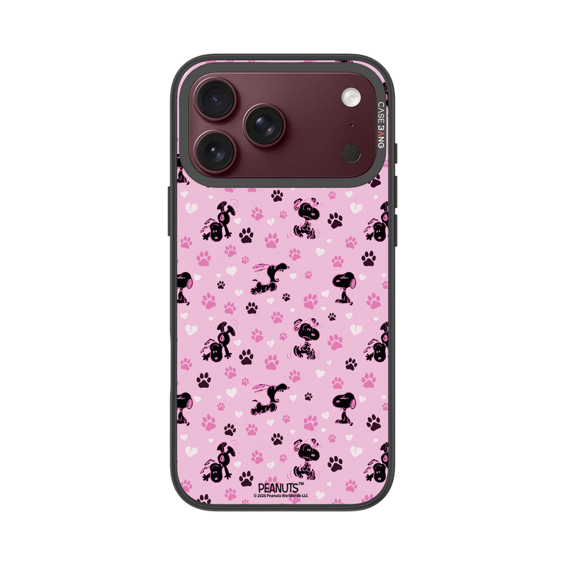 Snoopy Paw Prints Snap-On Phone Case — iPhone 18 Pro Max — Complete Case Set