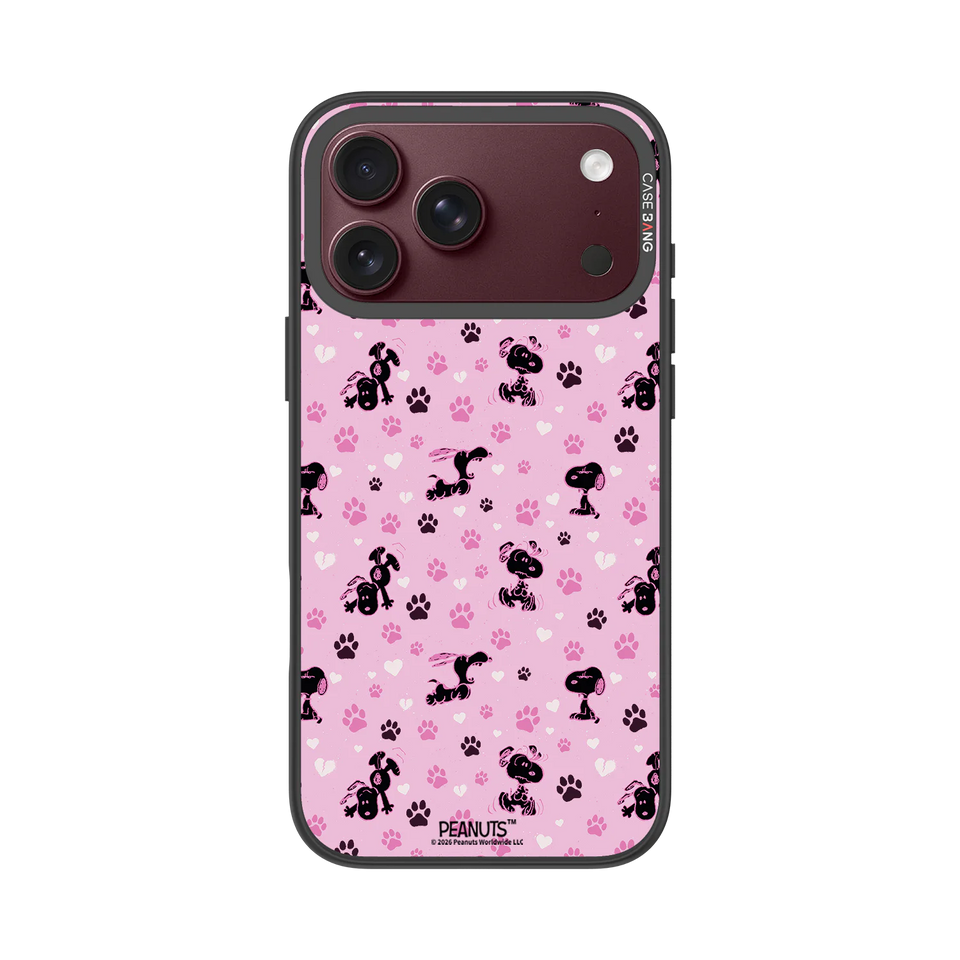 Snoopy Paw Prints Snap-On Phone Case — iPhone 18 Pro Max — Complete Case Set