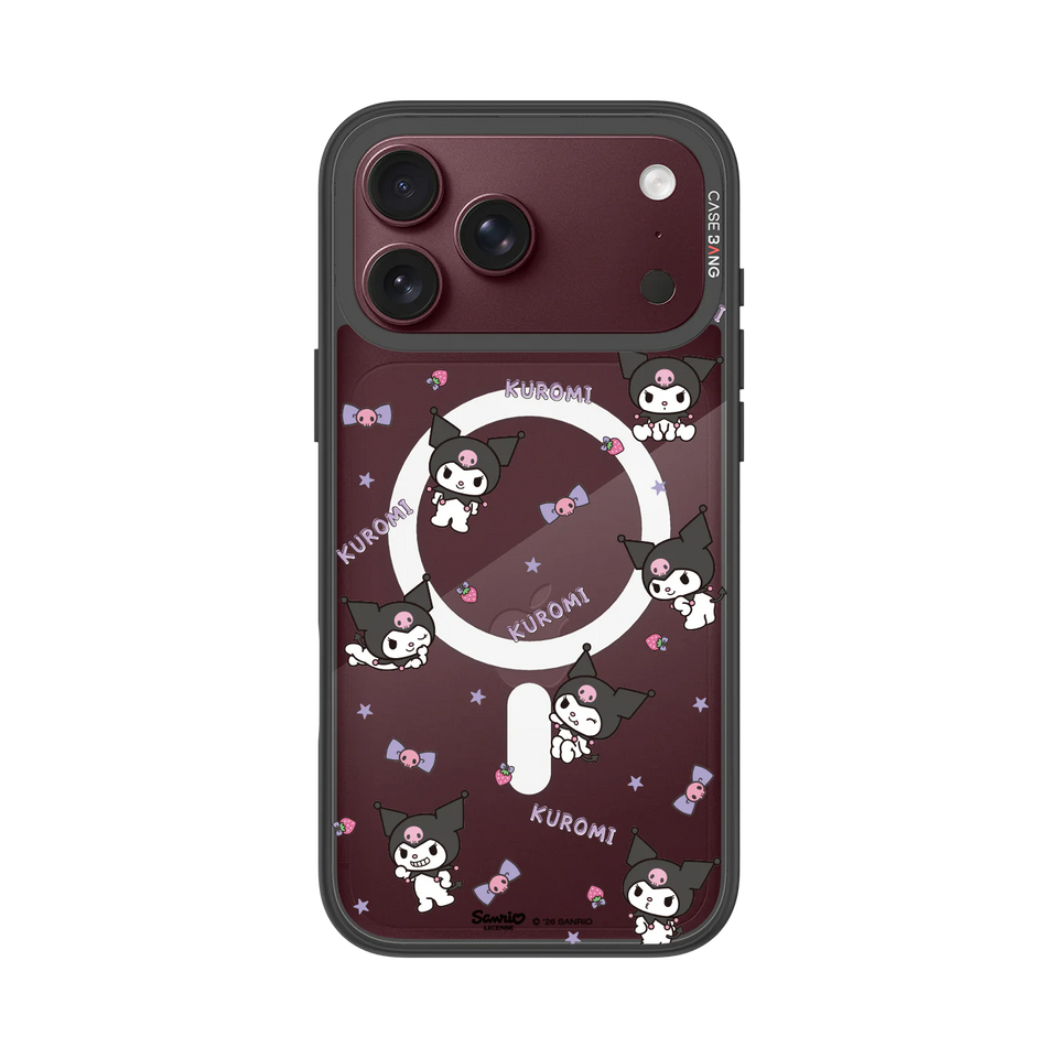 Kuromi Confetti Snap-On Phone Case — iPhone 18 Pro Max — Complete Case Set