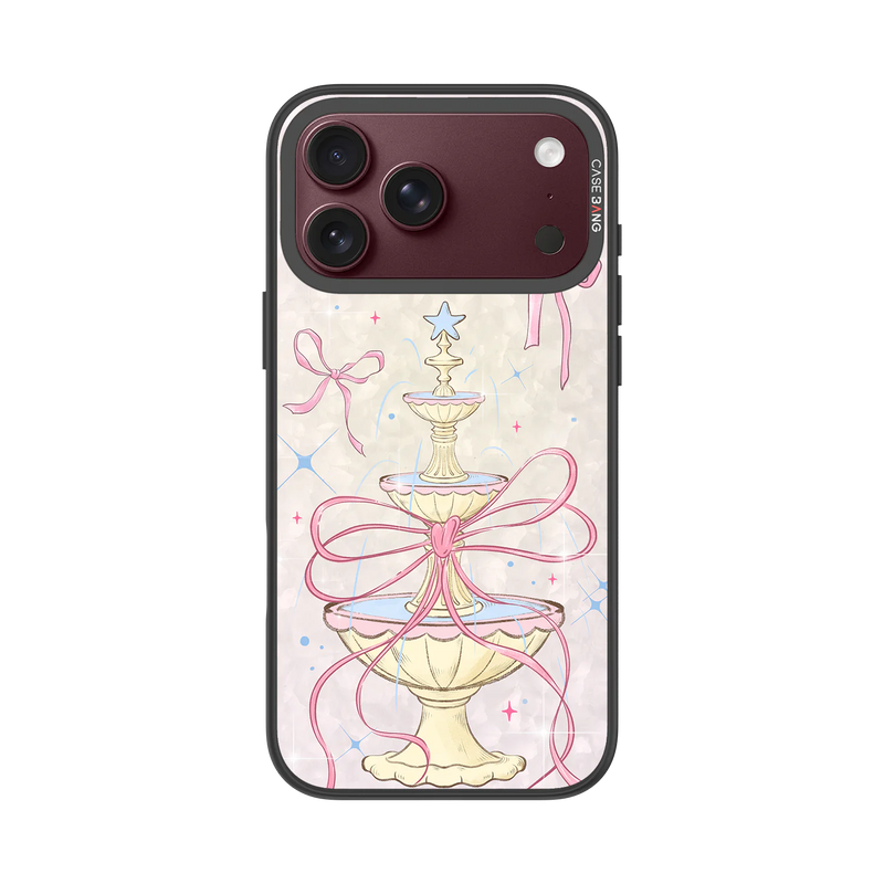 Fountain Bow Snap-On Phone Case — iPhone 18 Pro Max — Complete Case Set