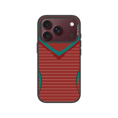 Red-Green Strikers Snap-On Phone Case — iPhone 18 Pro — Complete Case Set