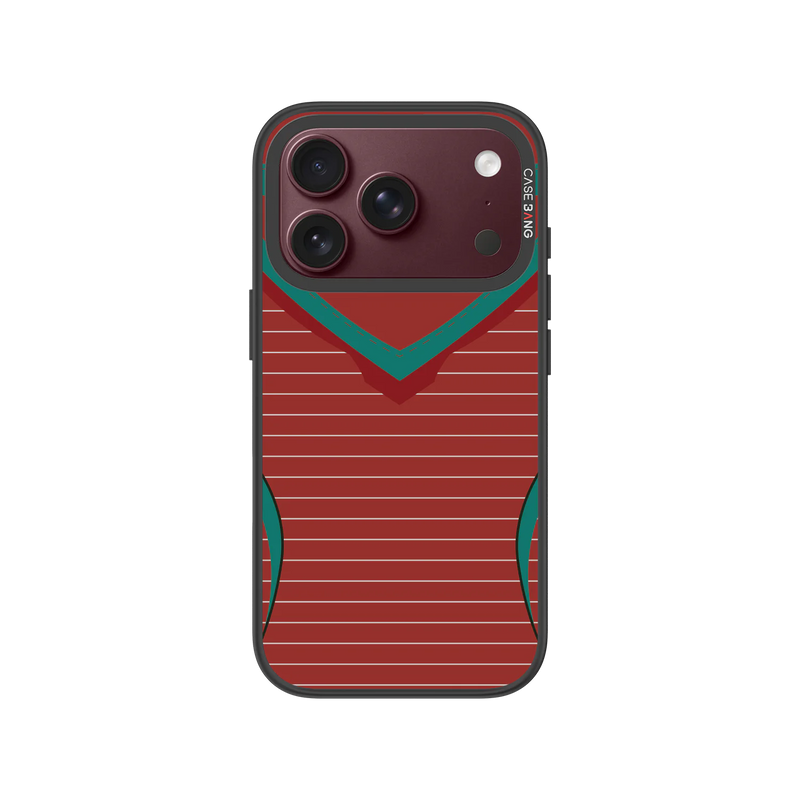 Red-Green Strikers Snap-On Phone Case — iPhone 18 Pro — Complete Case Set