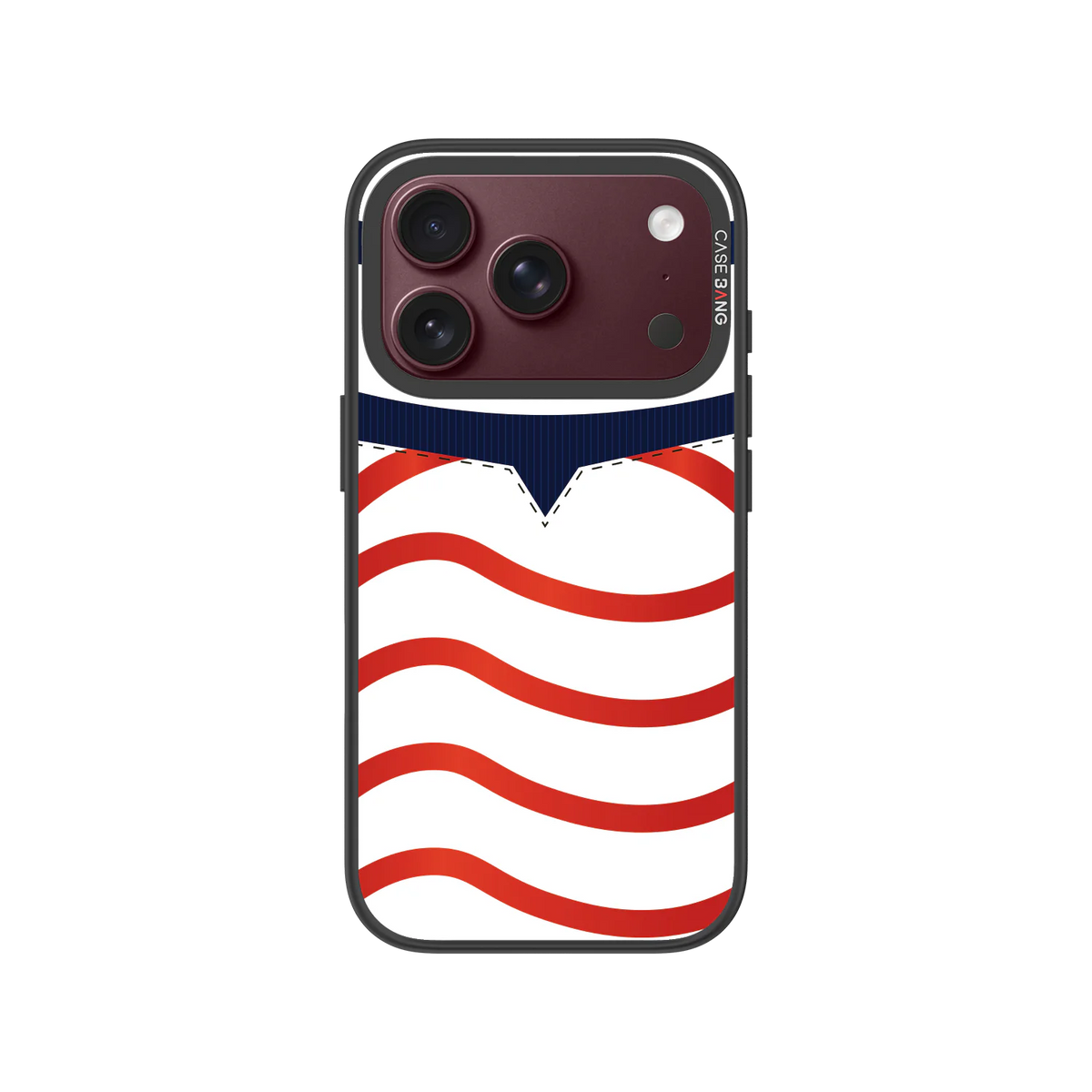 Red-White Dream Chasers Snap-On Phone Case — iPhone 18 Pro — Complete Case Set