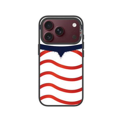 Red-White Dream Chasers Snap-On Phone Case — iPhone 18 Pro — Complete Case Set