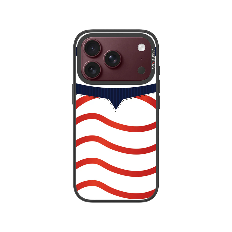 Red-White Dream Chasers Snap-On Phone Case — iPhone 18 Pro — Complete Case Set
