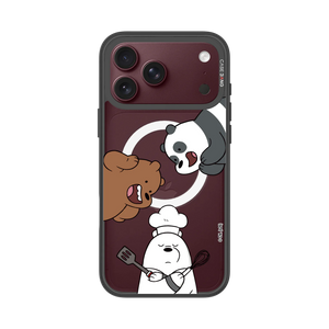 Chef Bear Trio Snap-On Phone Case — iPhone 18 Pro Max — Complete Case Set