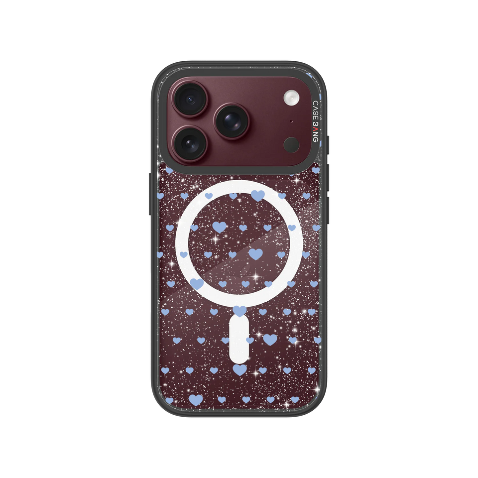 Blue Heart Snap-On Phone Case — iPhone 18 Pro — Complete Case Set