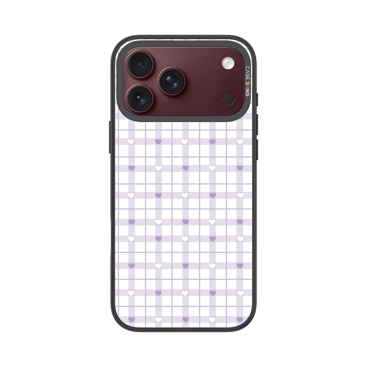 Checker Hearts Snap-On Phone Case — iPhone 18 Pro Max — Complete Case Set