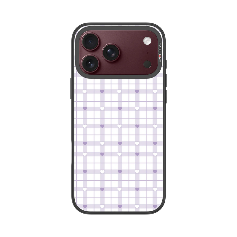 Checker Hearts Snap-On Phone Case — iPhone 18 Pro Max — Complete Case Set