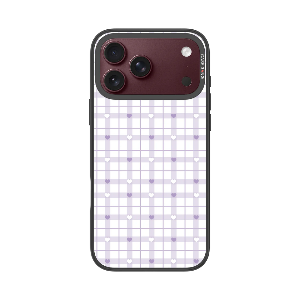 Checker Hearts Snap-On Phone Case — iPhone 18 Pro Max — Complete Case Set