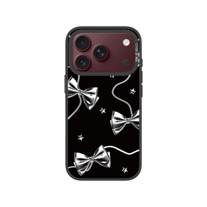 Black Silvery Snap-On Case — iPhone 18 Pro — Complete Case Set