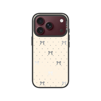 Milkshake White Bow Snap-On Case — iPhone 18 Pro — Complete Case Set