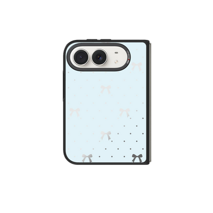 Sea Salt Blue Bow Snap-On Case — iPhone Duo — Complete Case Set