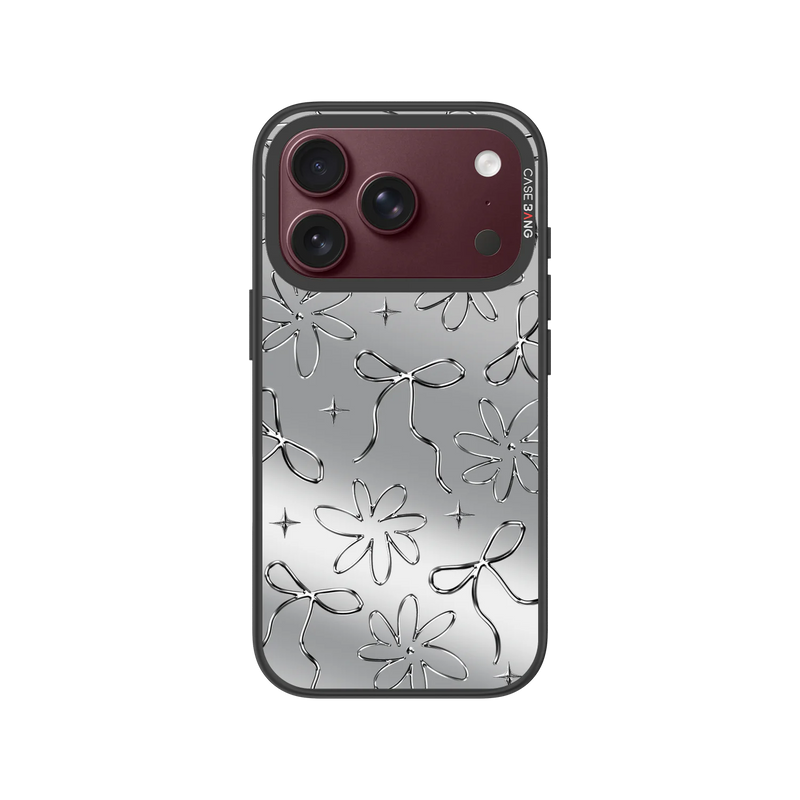 Empty Silvery Snap-On Case — iPhone 18 Pro — Complete Case Set