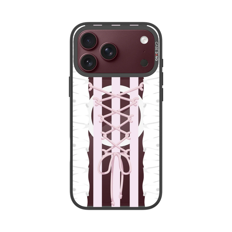Ribbon Tie Pink Snap-On Phone Case — iPhone 18 Pro Max — Complete Case Set