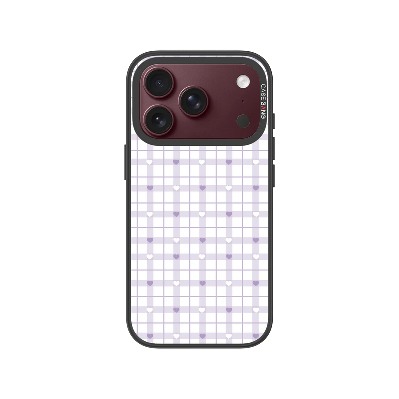 Checker Hearts Snap-On Phone Case — iPhone 18 Pro — Complete Case Set