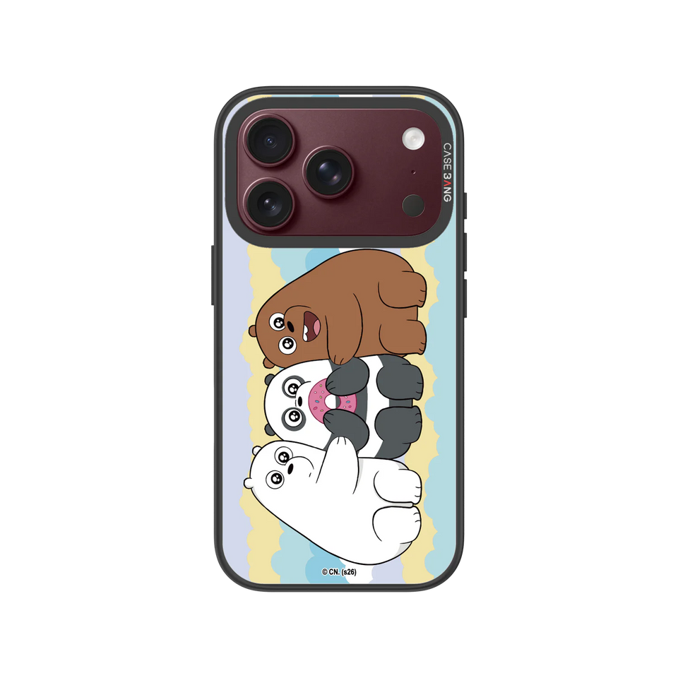Stacked Three Bears Snap-On Phone Case — iPhone 18 Pro — Complete Case Set