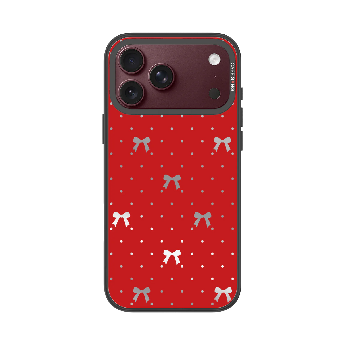 Classic Red Bow Snap-On Case — iPhone 18 Pro Max — Complete Case Set