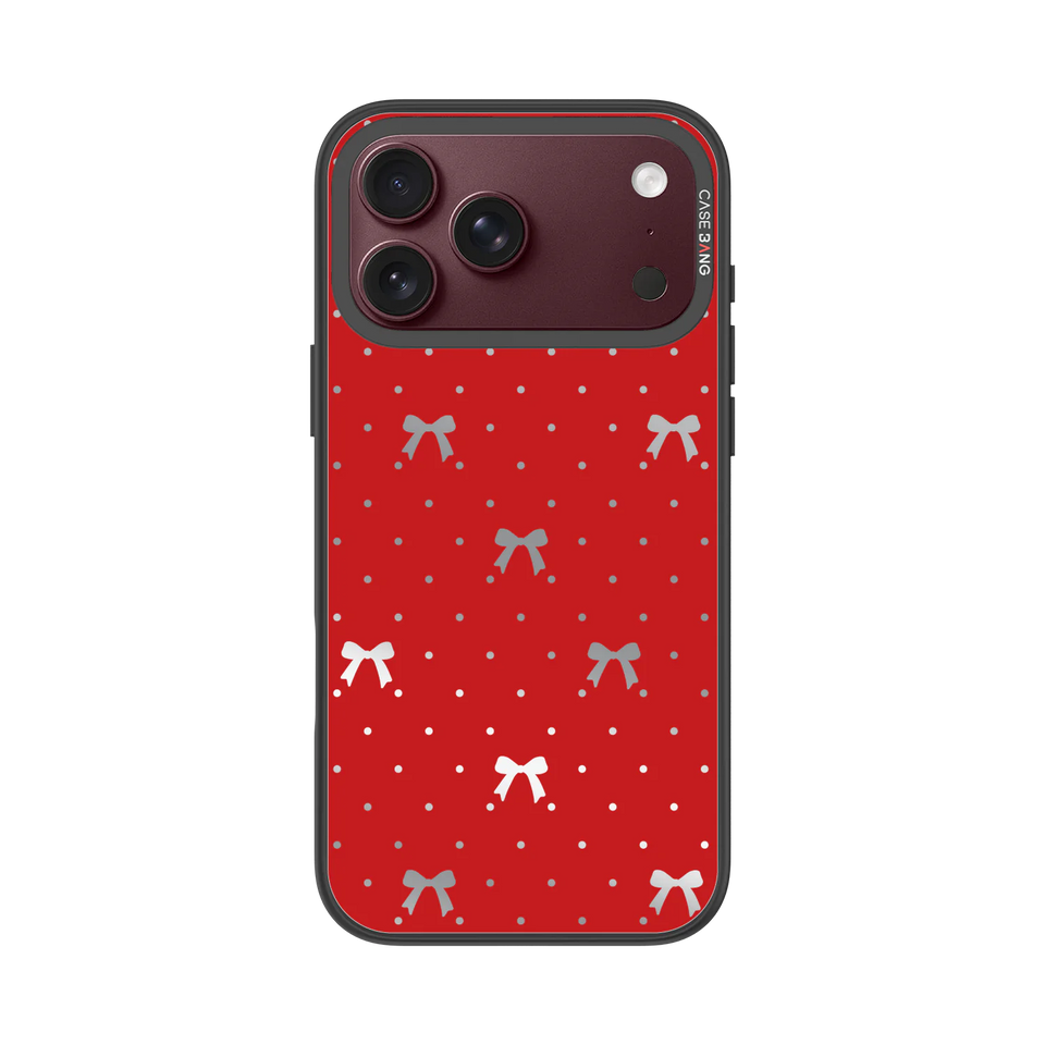 Classic Red Bow Snap-On Case — iPhone 18 Pro Max — Complete Case Set